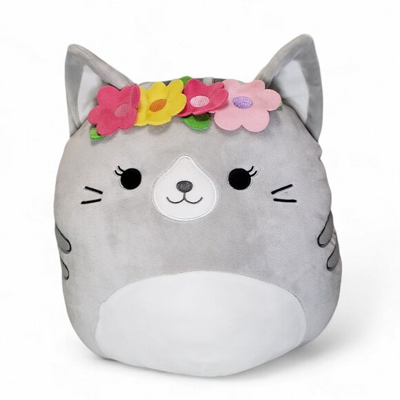 Tally the Gray Tabby Cat Squishmallow Large 12" Plush - Picture 1 of 5